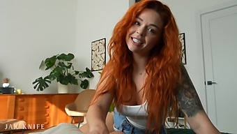 Sinatra Monroe Is A Red-Haired Beauty Who Wants To Make A Sex Tape For Her Cuck Boyfriend.